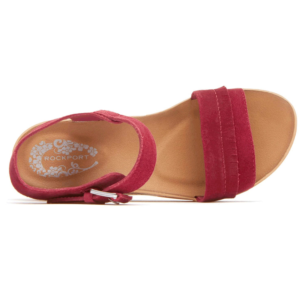 Rockport Sandaler Dame Rød - Weekend Casuals Lanea Quarter-Strap - PNIZ82354